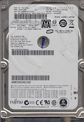 Fujitsu mhy2160bh 2,5 pouces 160 go sata/150 5400 tr/min 8 mo