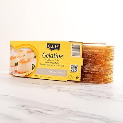 Feuilles de gélatine argentée - moyenne 350-400 feuilles/boîte - paquet de 2 kg