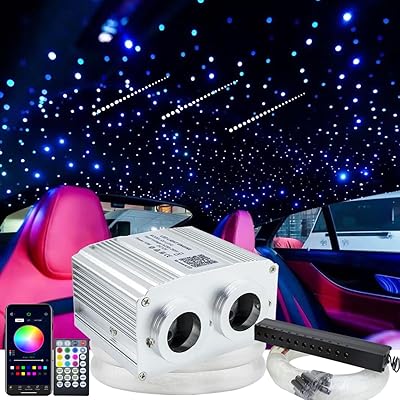 Kit de plafond en étoile de lumière à fibre optique de contrôle d'application