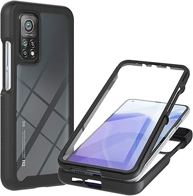 Coque xiaomi mi 10t pro antichoc eva transparent avec protecteur