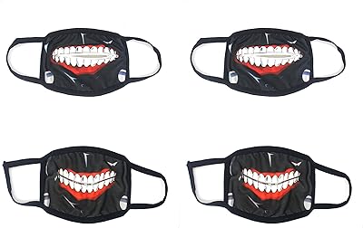 4 pièces d'accessoires de visage réutilisables pour halloween costumes de cosplay pour garçons