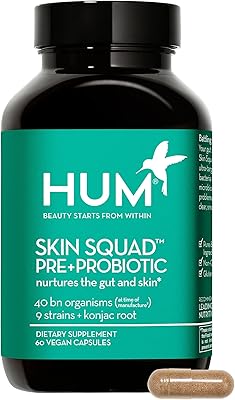 Supplément probiotique important skin squad clear skin - mélange de prébiotiques