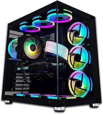 Bureau de jeu nanotech - amd ryzen 5 5600x jusqu'à 4,6 ghz, rtx