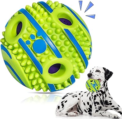 Jouet interactif dicuta pour chiens de taille moyenne et grande, balles oscillantes naturelles