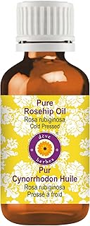 Huile de rose musquée pure dave herbs (rosa rubiginosa) 100 % naturelle