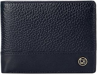 Portefeuille à deux volets en cuir pour homme (mw-10105), bleu