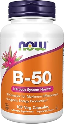 Now foods vitamine b, 50 mg - 100 gélules végétariennes