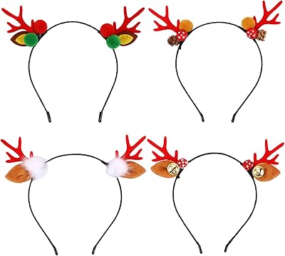 4 pièces fussaria coiffe de renne bois de cerf rouge bois de cerf