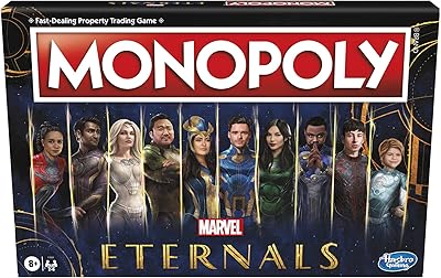 Jeu de société monopoly: eternals edition de marvel studios pour les fans