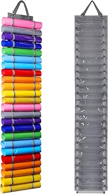 Organisateur de rangement en vinyle arwi support de rouleau mural sur porte