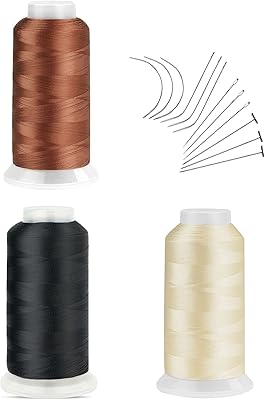 Ensemble de fils d'extension de cheveux, 3 pièces de fils tissés marron beige noir pour extensions de cheveux et salon de beauté. Achetez en toute sérénité sur Diaytar