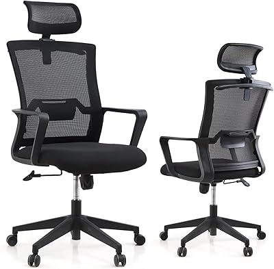 Chaise de bureau de direction pour la maison, chaise de bureau ergonomique à