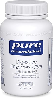 Pure encapsulations - enzymes digestives ultra avec bétaïne hcl - enzymes digestives végétariennes