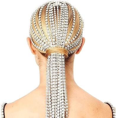 Javioset fashion chaîne de tête à pois en cristal vintage pour femmes