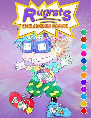Livre de coloriage rugrạts : pages à colorier de personnages amusants