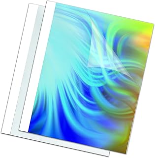 Couvertures de reliure fellows/affichage thermique 10 mm, blanc, paquet de 100