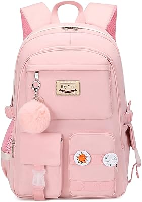 Sac à dos pour filles, joli cartable pour l'école, l'université, le collège