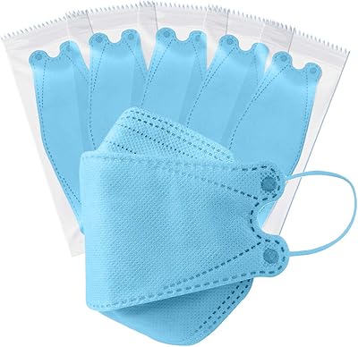 Masques jetables pour enfants 50 pièces visage kf94_ 4 couches protection du visage