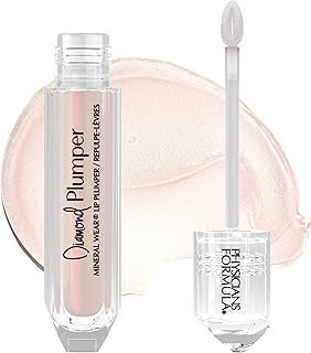 Brillance à lèvres repulpante diamond physicals formula de mineral wear, testé dermatologiquement, coupe