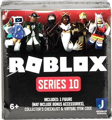 Figurine d'action verte militaire roblox mystery series 10, multicolore, rob0434