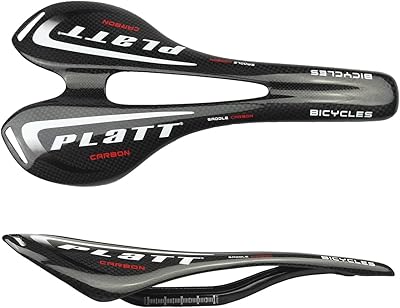 Selle de vélo de route plate légère en carbone pour vélo de route
