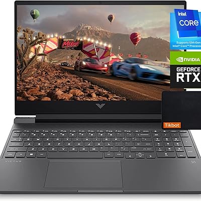 Ordinateur portable de jeu hp victus 15, nvidia geforce rtx 3050, intel core