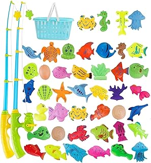 Jouets de bassin de pêche magnétique mother ana pour enfants 60 pièces