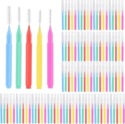 Brosse interdentaire ekam 100 pièces, brosse interdentaire, brosse interdentaire, ensemble de brosses interdentaires