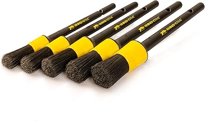 Ensemble de brosses de nettoyage de voiture rinmotive 5 pièces de différentes tailles