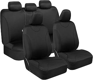 Ensemble complet de housses de siège de voiture noires ultra élégantes bdk avant