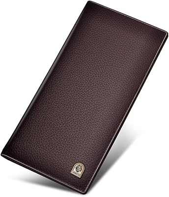 Portefeuille laurinto pour homme en cuir de vache véritable - portefeuille long