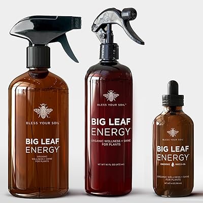 Big leaf energy : bouteille en plastique : spray sain pour plantes d'intérieur