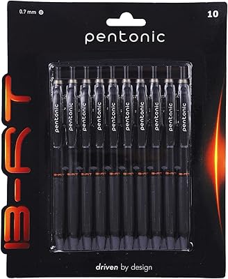 Stylo à bille link pentonic brt (0,7 mm, encre noire), paquet de 10
