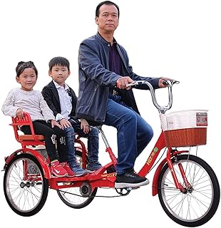 Tricycle pour adultes 20 pouces pliable seniors adultes 3 roues vélos cruise trike tricycle main-d'œuvre pédale avec panier d'exercice et siège arrière vélos à trois roues (rouge). Le e-commerce qui respecte votre pouvoir d'achat : Diaytar
