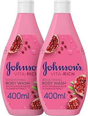 Nettoyant pour le corps éclaircissant à la grenade vita rich de johnson's, 400