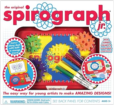Spirograph junior engrenages surdimensionnés kit de conception d'art et d'artisanat pour petites
