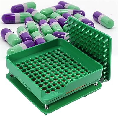 Machine de remplissage manuelle de capsules, comprimés vides avec distributeur de 100 trous
