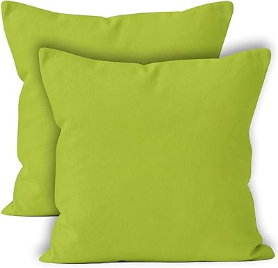 Encasa homes taies d'oreiller lot de 2 (40 x 40 cm)