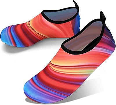 Chaussures aquatiques pour femmes hommes enfants chaussettes d'eau à séchage rapide à enfiler
