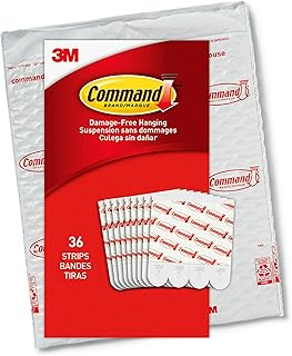 Bandes de remplacement command easy open, 36 pièces, taille m, blanc