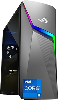 Ordinateur de bureau de jeu rog strix g10 avec processeur intel core i7-11700