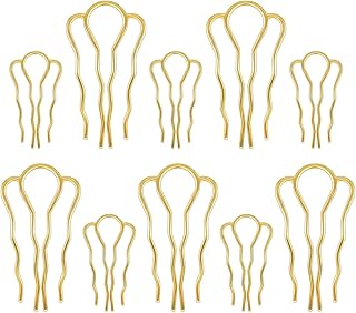 Épingles à chignon 4 dents en forme de u épingles cheveux torsadées