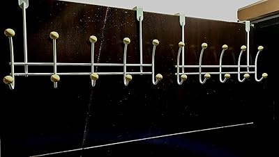 2 pièces noir et blanc pour crochet mural de cuisine à domicile, porte-manteau