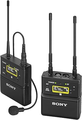 Système de microphone sans fil sony uwp-d 1, noir, taille unique (uwp-d21/14)