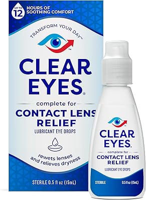 Yeux clairs | gouttes oculaires multi-tâches pour soulager les lentilles de contact | 14 ml. Des produits authentiques à prix réduits sur Diaytar Sénégal