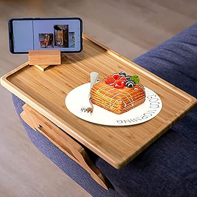 Table de plateau de canapé hs à clipser sur table d'appoint pour accoudoir