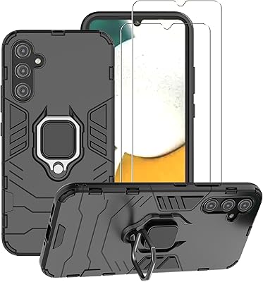 Coque zed moon pour samsung galaxy a34 5g avec protecteur d'écran en verre