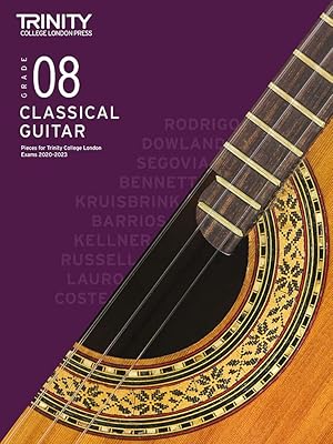 Pièces d'examen de guitare classique du trinity college de londres 2020-2023 : 8e