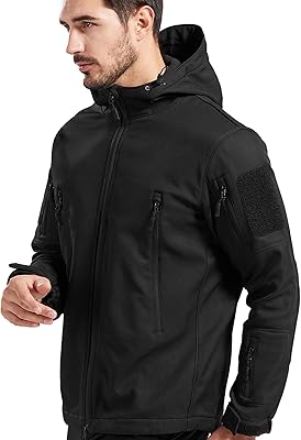 Vestes tactiques pour hommes, vestes militaires imperméables et coupe-vent en polaire douce