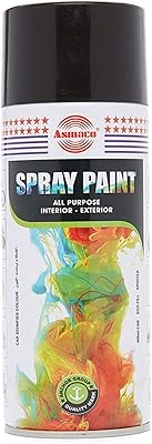 Peinture en aérosol noire asmaco
